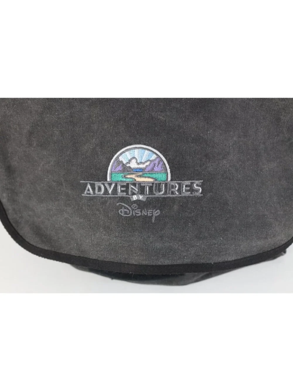 Vintage 90s Y2K Adventures by Disney Canvas Flap Messenger Bag Carry On Black